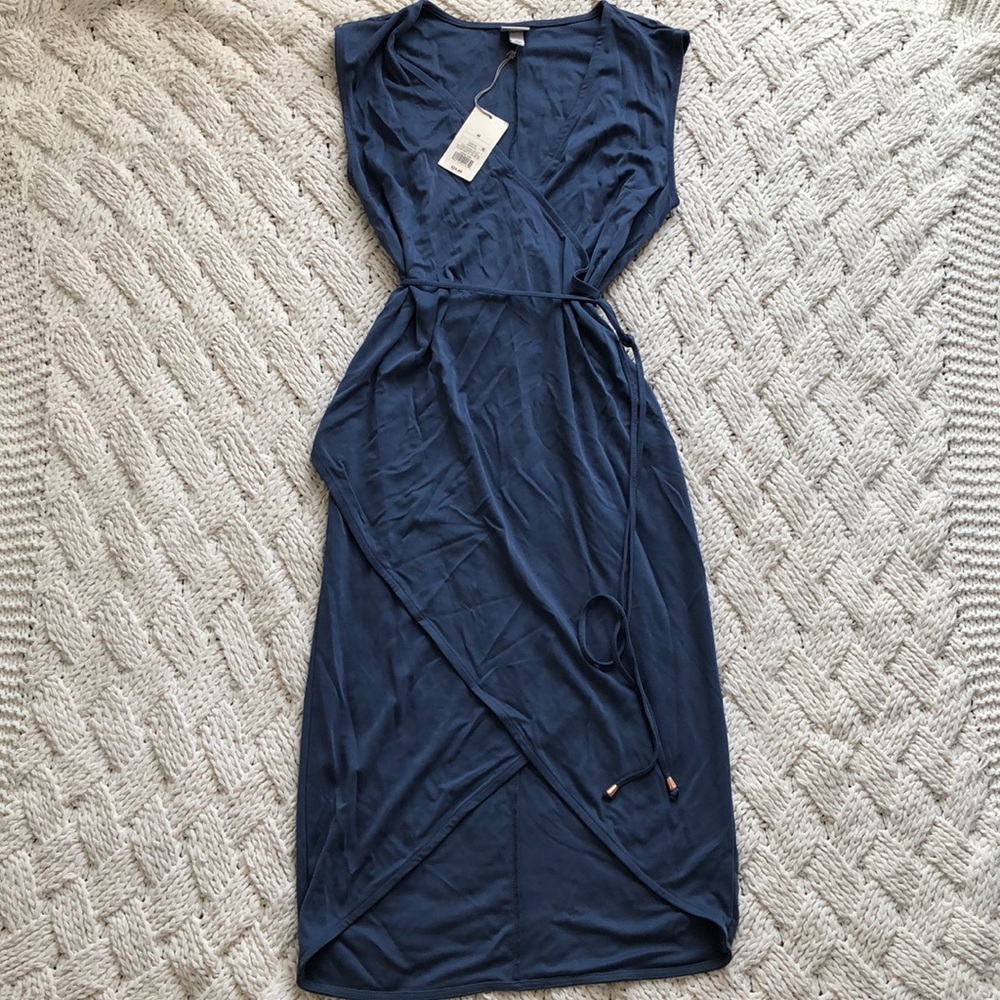 Faux wrap dress
